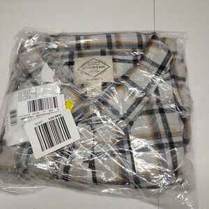 St. John's Bay Stretch Poplin Big and Tall Mens Classic Fit Long Sleeve Plaid